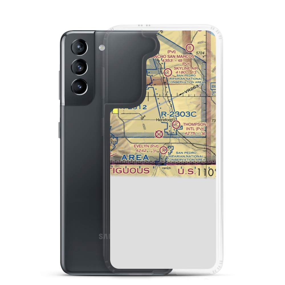 Evelyn Field (AZ26) VFR Sectional Samsung Case Samsung Galaxy S21 model shown