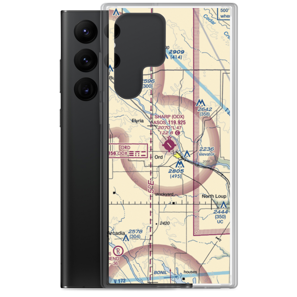 Evelyn Sharp Field (ODX) VFR Sectional Samsung Case Samsung Galaxy S22 Ultra model shown