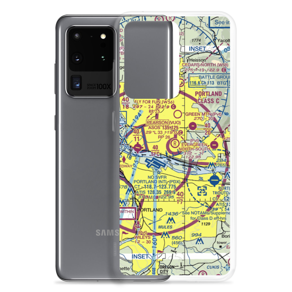 Evergreen North-South Airpark (WA81) VFR Sectional Samsung Case Samsung Galaxy S20 Ultra model shown
