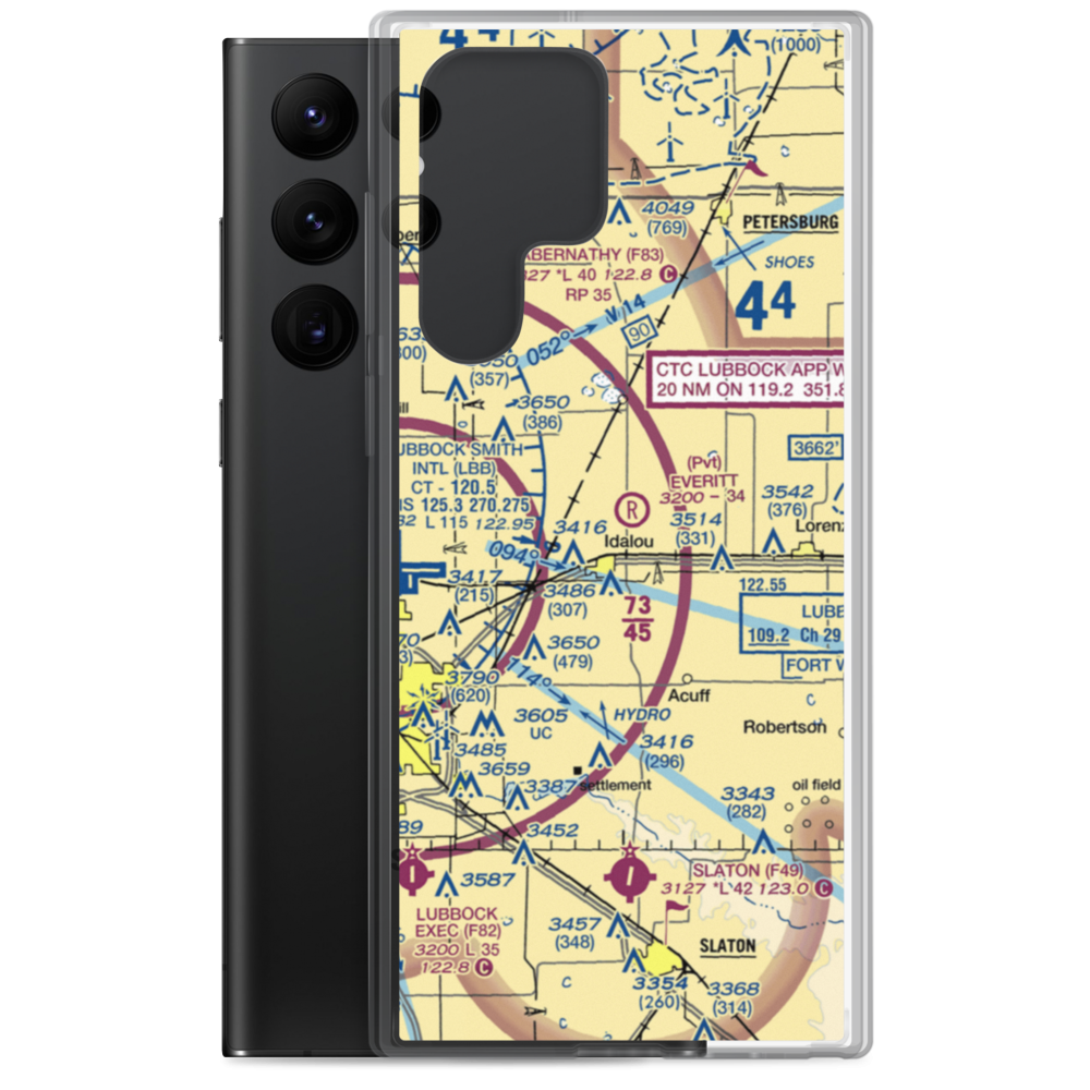 Everitt Airport (2TX6) VFR Sectional Samsung Case Samsung Galaxy S22 Ultra model shown