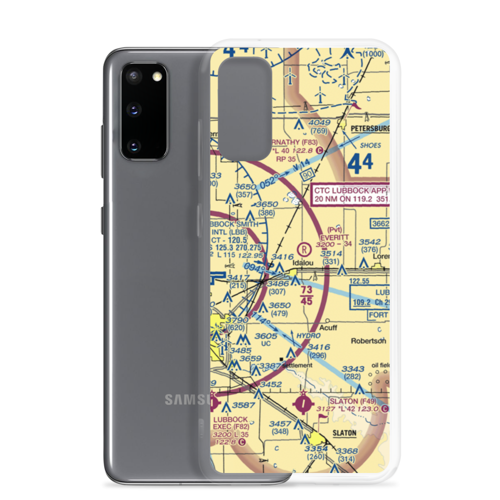 Everitt Airport (2TX6) VFR Sectional Samsung Case Samsung Galaxy S20 model shown