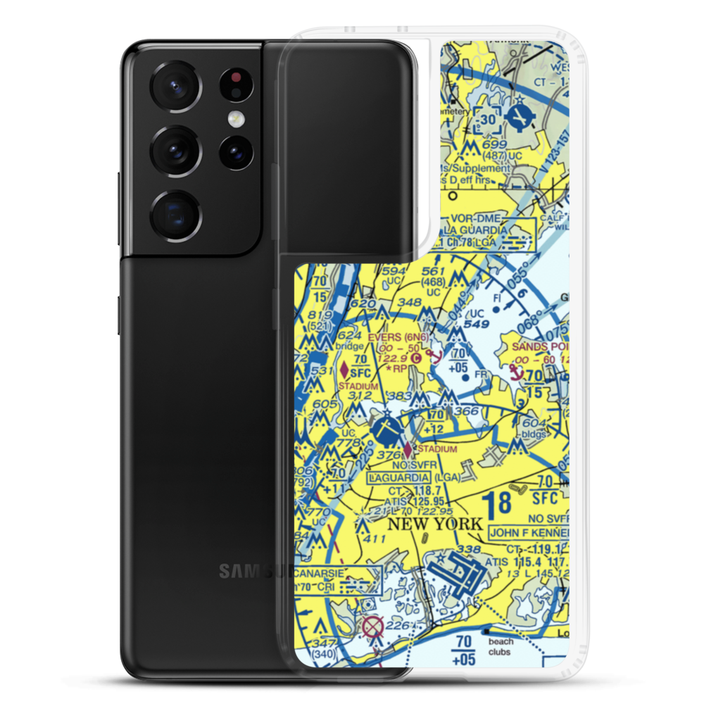 Evers Seaplane Base (6N6) VFR Sectional Samsung Case Samsung Galaxy S21 Ultra model shown