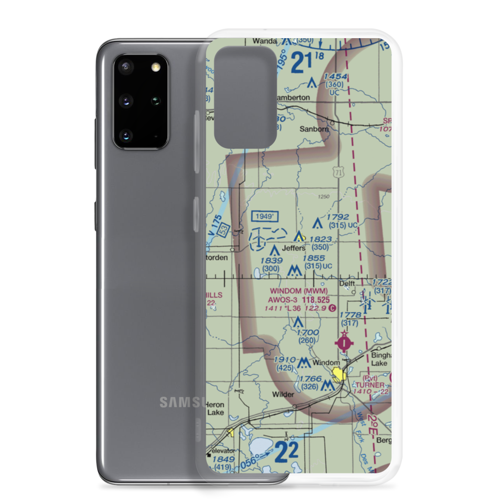 Ewen Landing Field (81MN) VFR Sectional Samsung Case Samsung Galaxy S20 Plus model shown