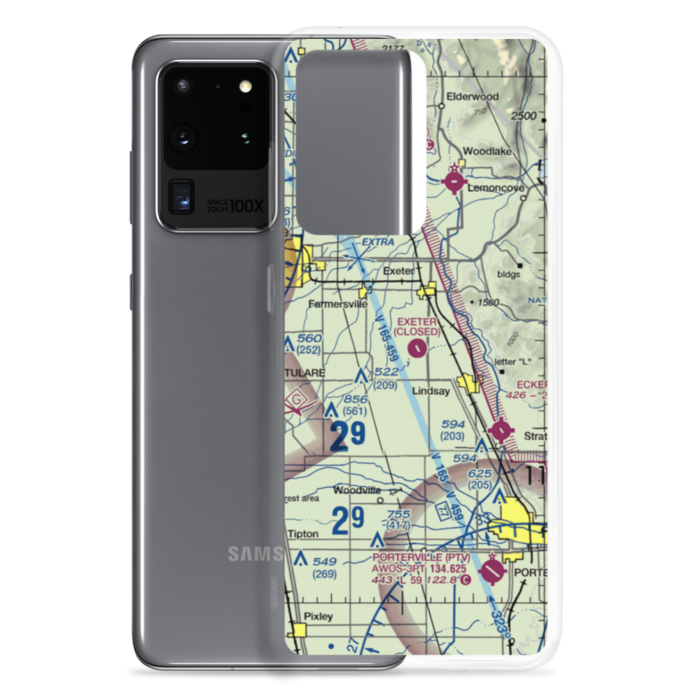 Exeter Airport (O63) VFR Sectional Samsung Case Samsung Galaxy S20 Ultra model shown