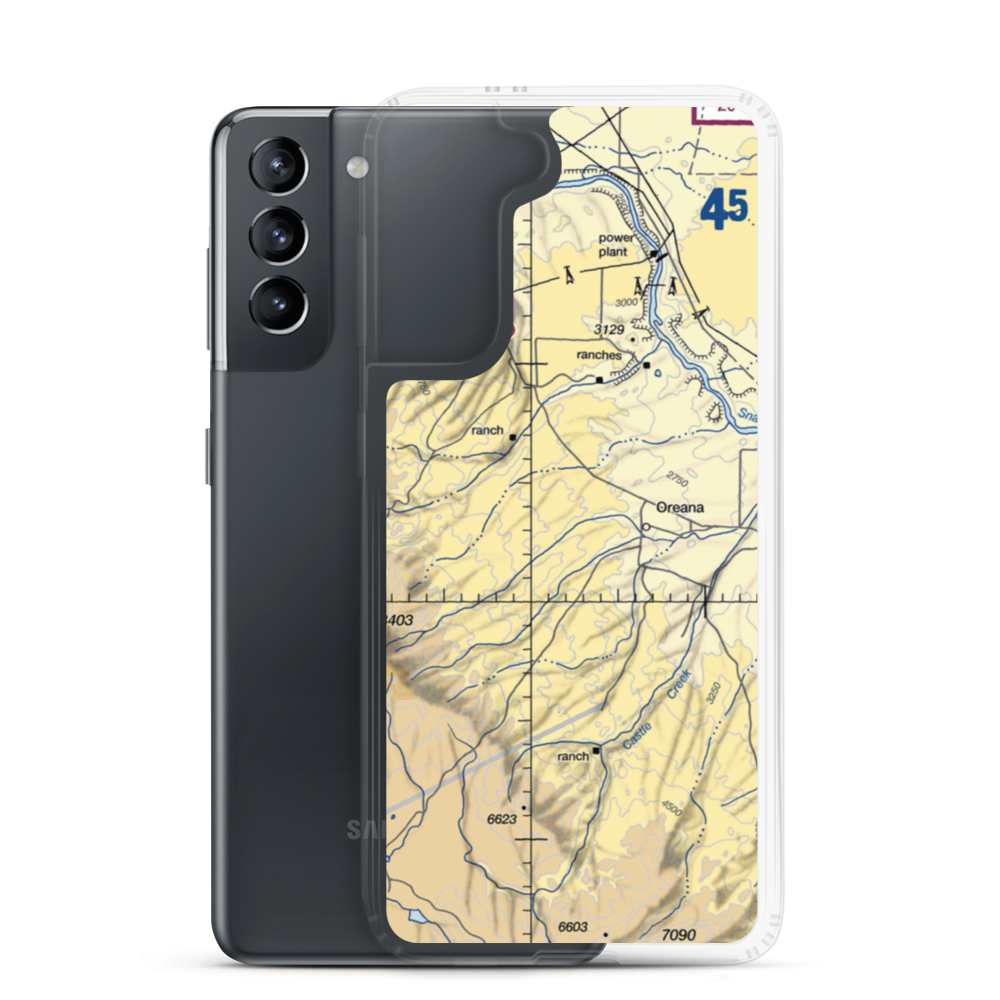 Ez Lope Ranch Airport (0ID5) VFR Sectional Samsung Case Samsung Galaxy S21 model shown