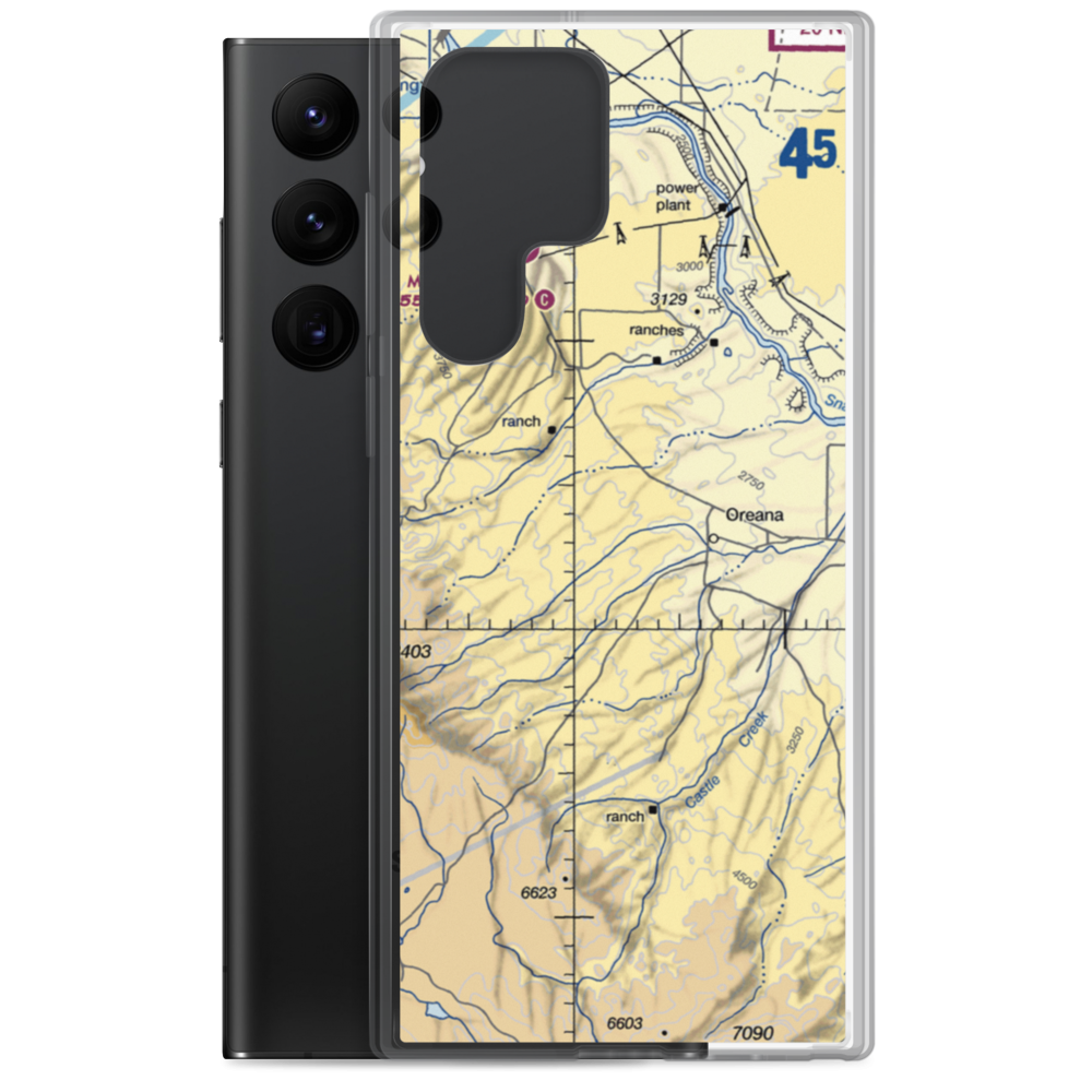 Ez Lope Ranch Airport (0ID5) VFR Sectional Samsung Case Samsung Galaxy S22 Ultra model shown