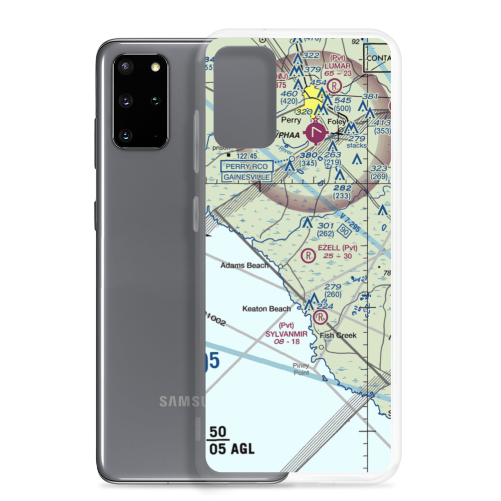 Ezell Airport (5FL1) VFR Sectional Samsung Case Samsung Galaxy S20 Plus model shown