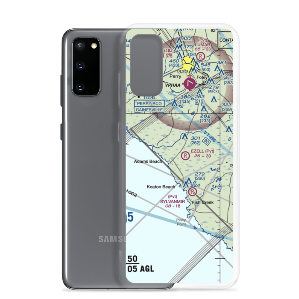 Ezell Airport (5FL1) VFR Sectional Samsung Case Samsung Galaxy S20 model shown