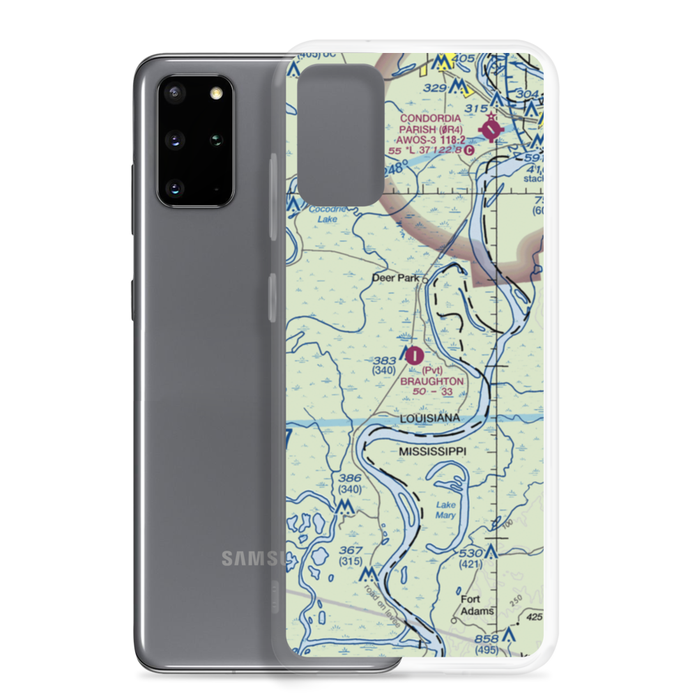 F L Braughton Airport (LA40) VFR Sectional Samsung Case Samsung Galaxy S20 Plus model shown