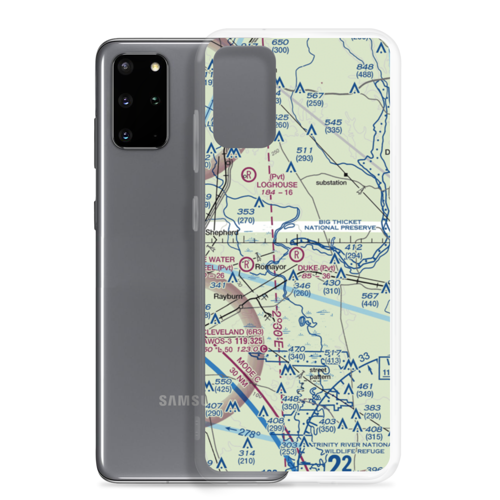 F R Duke Farm Airport (XS72) VFR Sectional Samsung Case Samsung Galaxy S20 Plus model shown