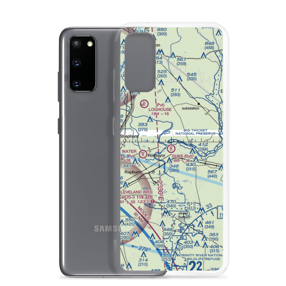 F R Duke Farm Airport (XS72) VFR Sectional Samsung Case Samsung Galaxy S20 model shown