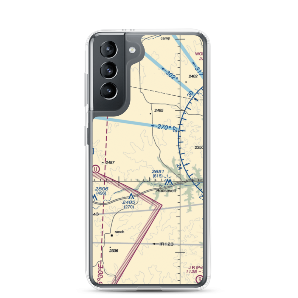 F-6 Ranch Air Field (US-0137) VFR Sectional Samsung Case Samsung Galaxy S21 model shown