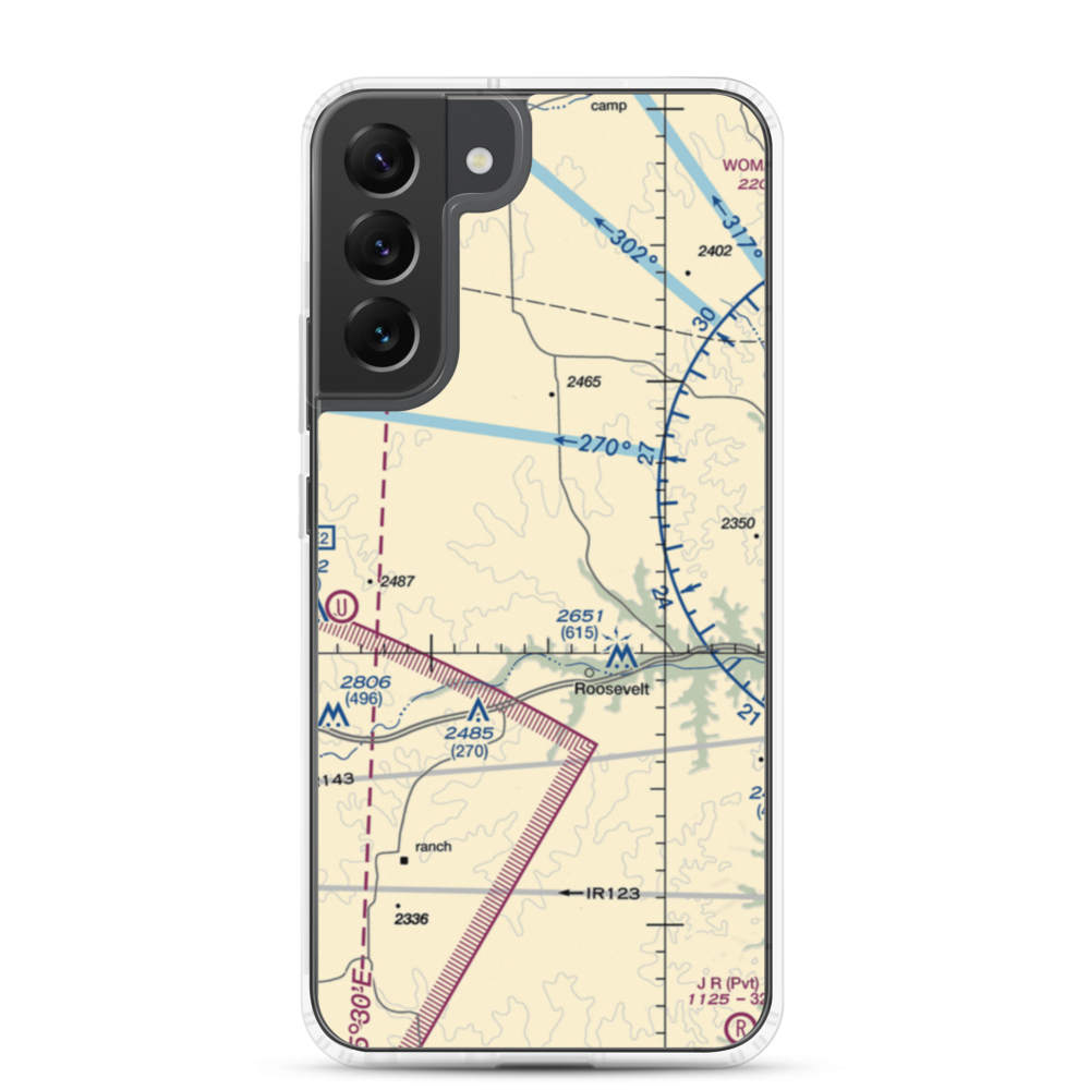 F-6 Ranch Air Field (US-0137) VFR Sectional Samsung Case Samsung Galaxy S22 Plus model shown
