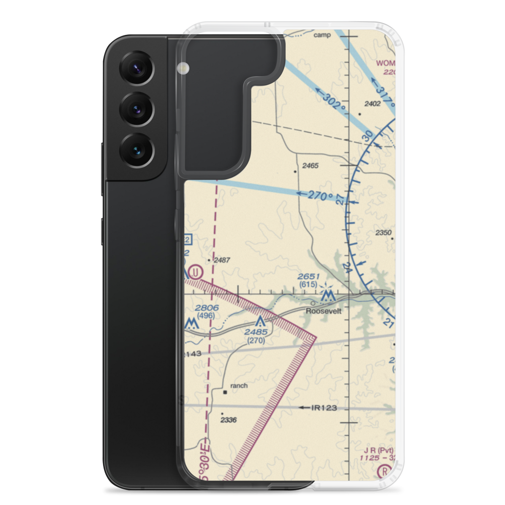 F-6 Ranch Air Field (US-0137) VFR Sectional Samsung Case Samsung Galaxy S22 Plus model shown