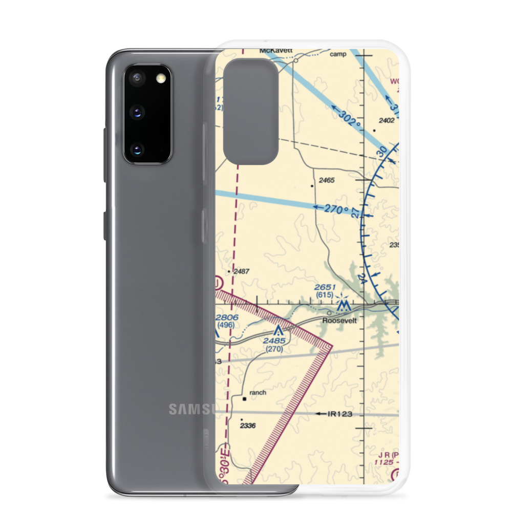 F-6 Ranch Air Field (US-0137) VFR Sectional Samsung Case Samsung Galaxy S20 model shown