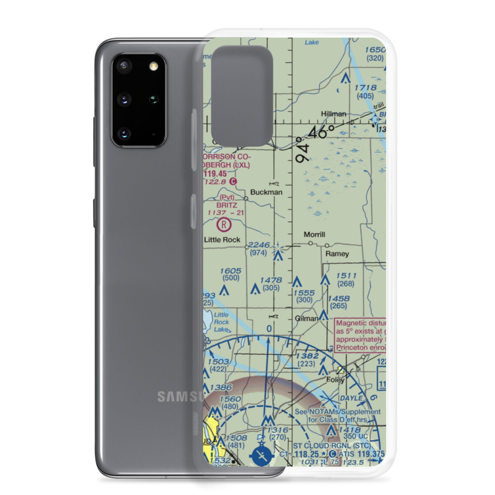 F. Dillenburg Airport (2MN9) VFR Sectional Samsung Case Samsung Galaxy S20 Plus model shown