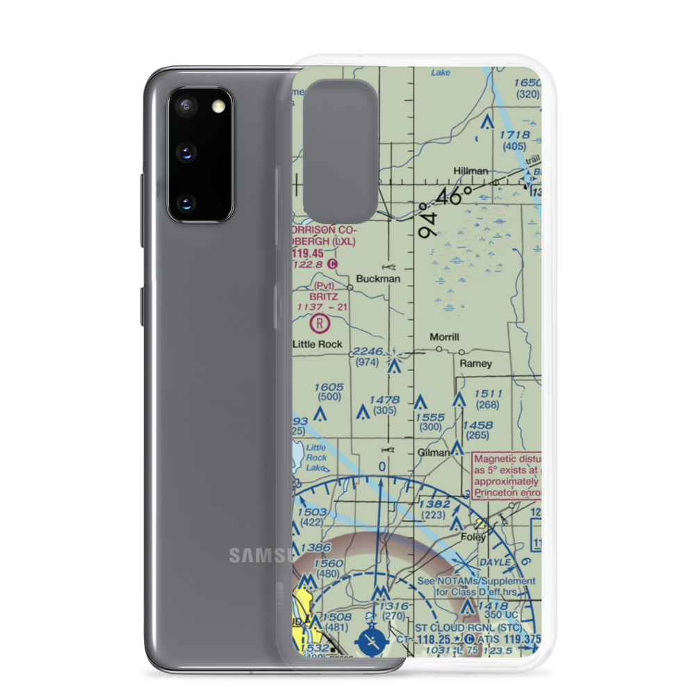 F. Dillenburg Airport (2MN9) VFR Sectional Samsung Case Samsung Galaxy S20 model shown