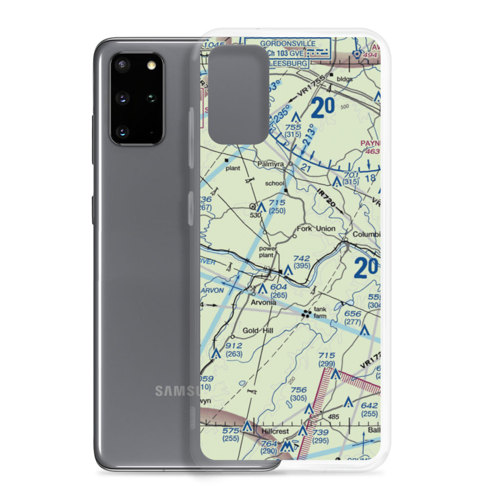 F. U. M. A. Airport (VA36) VFR Sectional Samsung Case Samsung Galaxy S20 Plus model shown