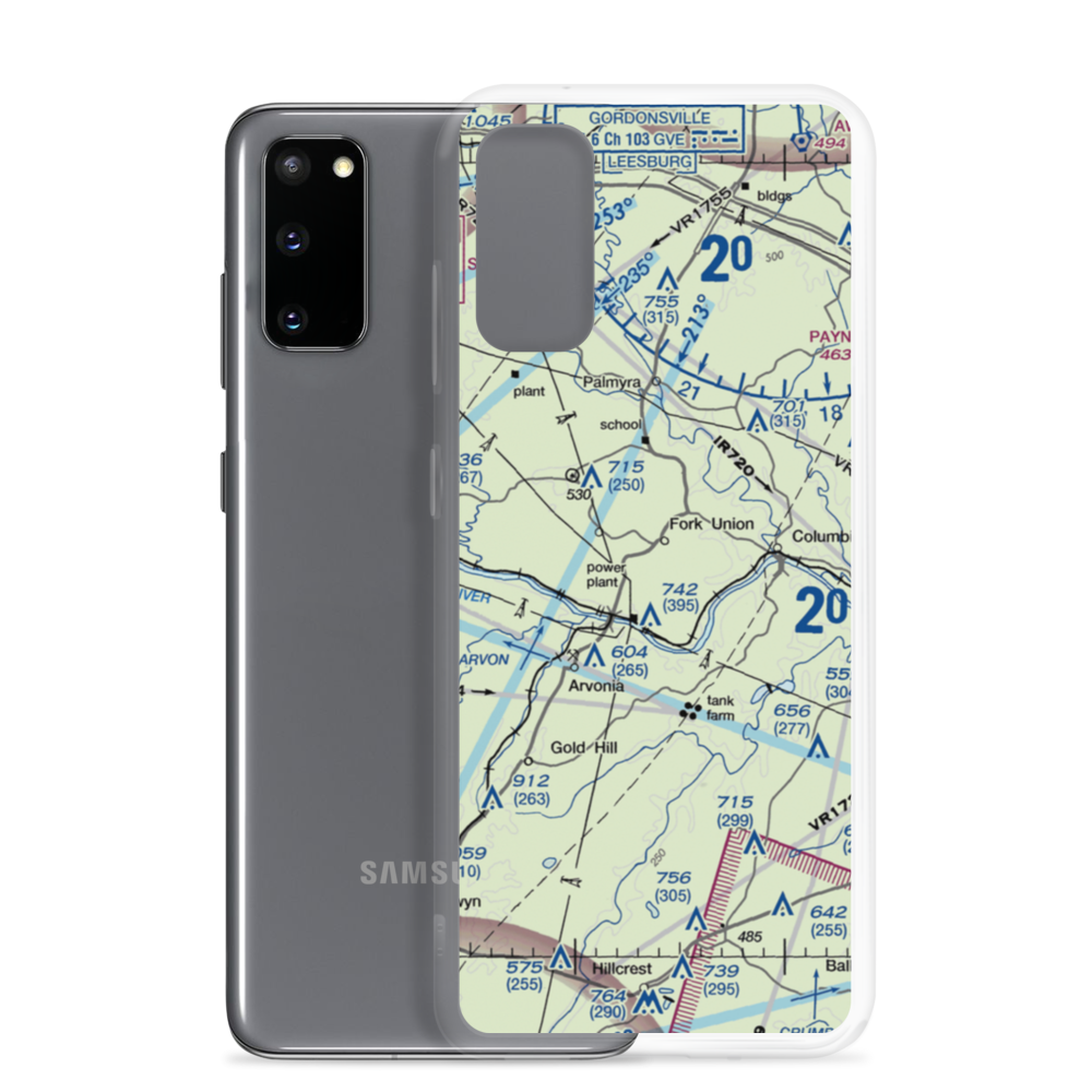 F. U. M. A. Airport (VA36) VFR Sectional Samsung Case Samsung Galaxy S20 model shown