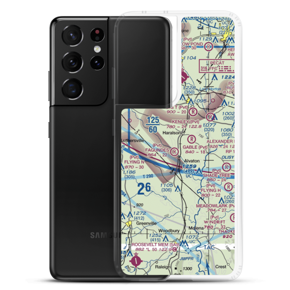 Fagundes Field (6GA1) VFR Sectional Samsung Case Samsung Galaxy S21 Ultra model shown