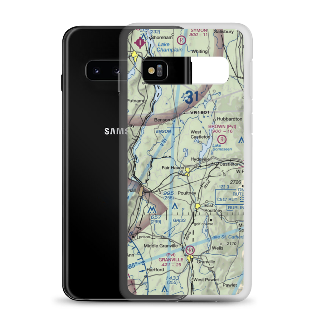 Fair Haven Municipal Airport (1B3) VFR Sectional Samsung Case Samsung Galaxy S10 model shown