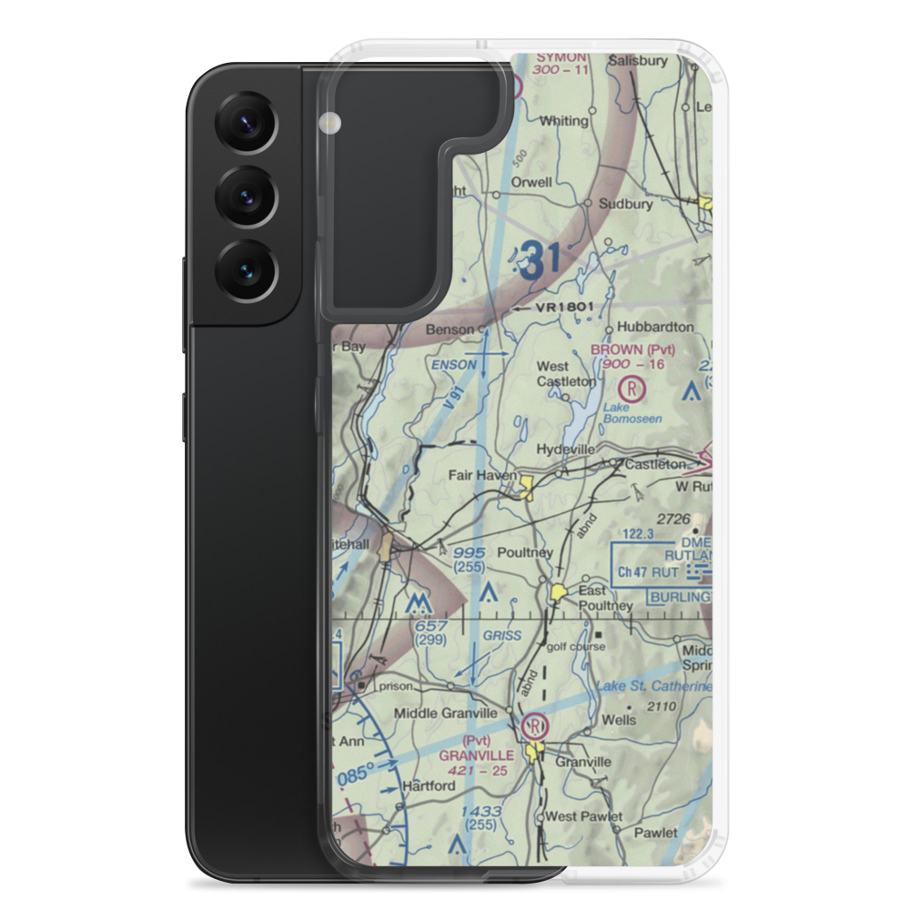 Fair Haven Municipal Airport (1B3) VFR Sectional Samsung Case Samsung Galaxy S22 Plus model shown