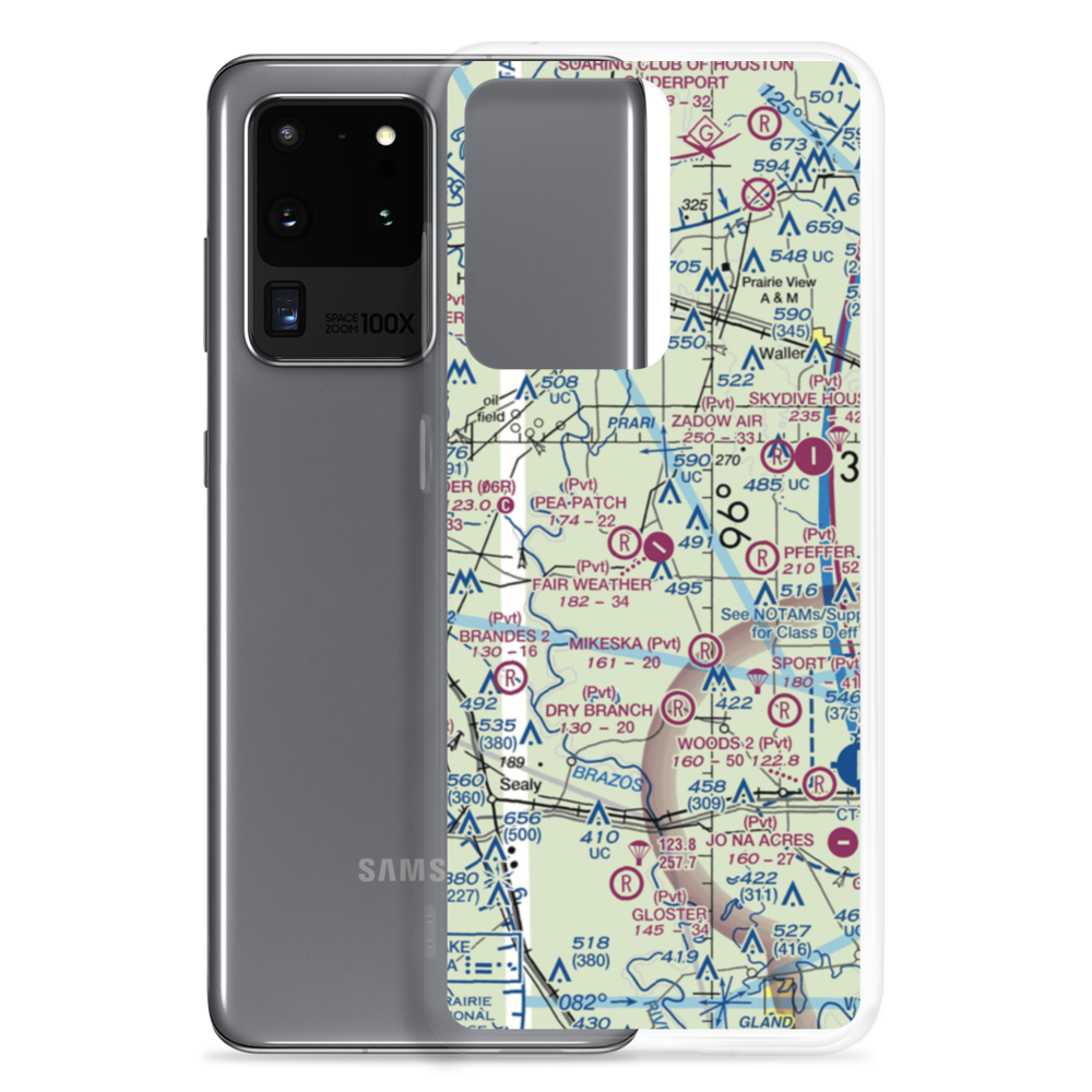 Fair Weather Field (TX42) VFR Sectional Samsung Case Samsung Galaxy S20 Ultra model shown