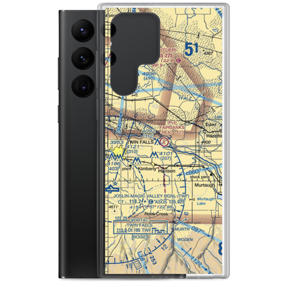 Fairbanks Airfield (1ID7) VFR Sectional Samsung Case Samsung Galaxy S22 Ultra model shown