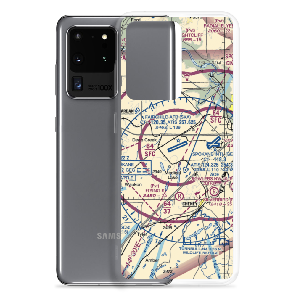 Fairchild Air Force Base (SKA) VFR Sectional Samsung Case Samsung Galaxy S20 Ultra model shown