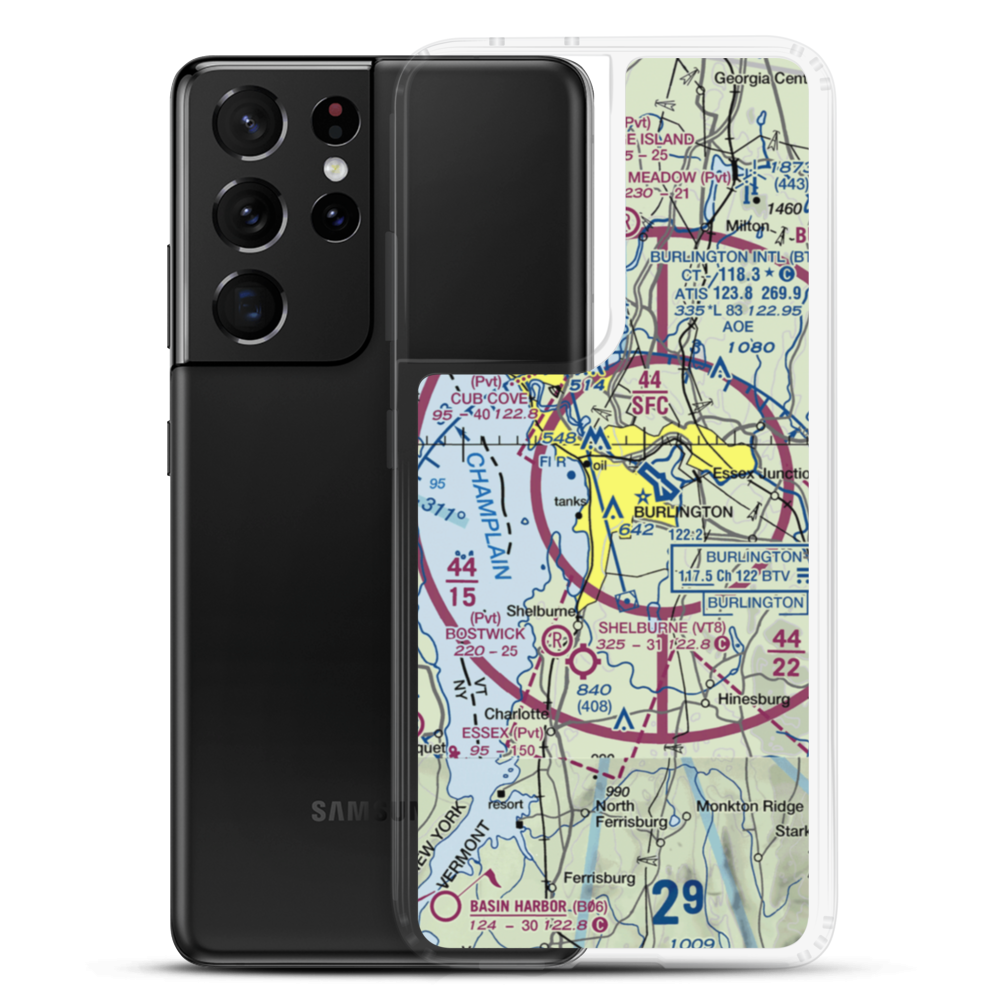 Fairholt Airport (VT48) VFR Sectional Samsung Case Samsung Galaxy S21 Ultra model shown