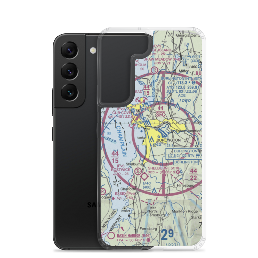 Fairholt Airport (VT48) VFR Sectional Samsung Case Samsung Galaxy S22 model shown