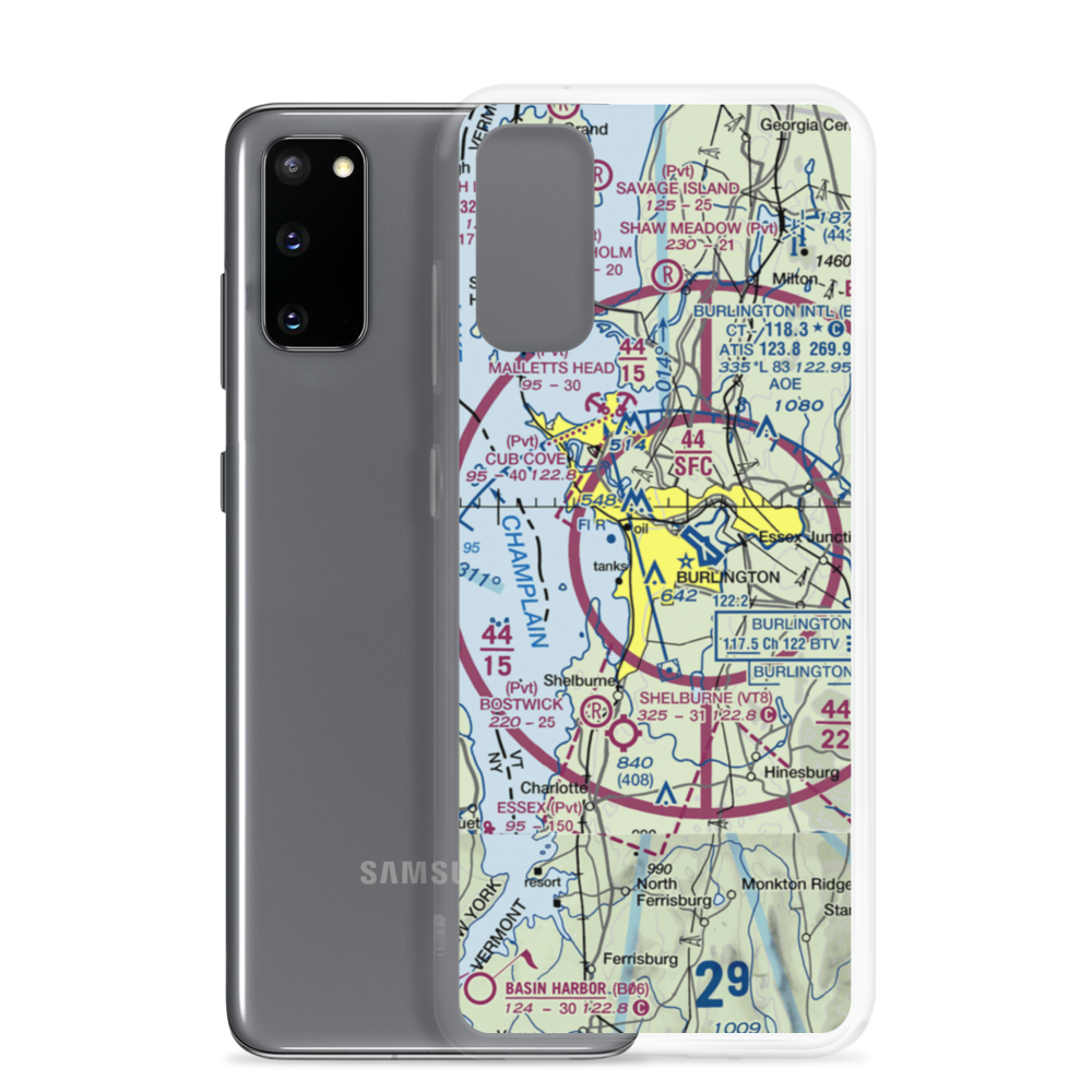 Fairholt Airport (VT48) VFR Sectional Samsung Case Samsung Galaxy S20 model shown