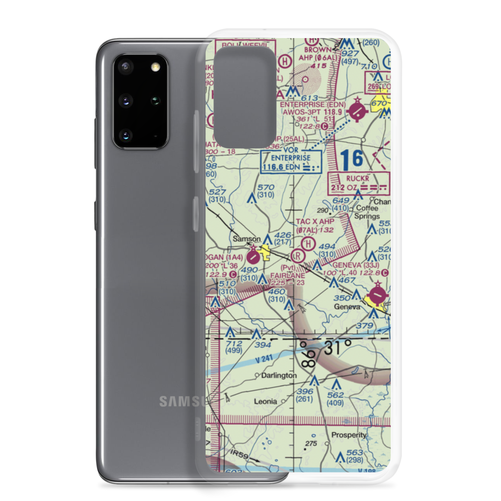 Fairlane Airport (5AL8) VFR Sectional Samsung Case Samsung Galaxy S20 Plus model shown
