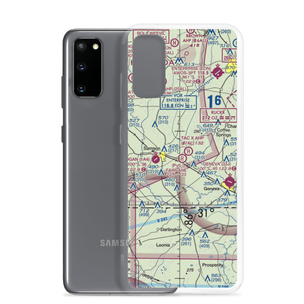 Fairlane Airport (5AL8) VFR Sectional Samsung Case Samsung Galaxy S20 model shown