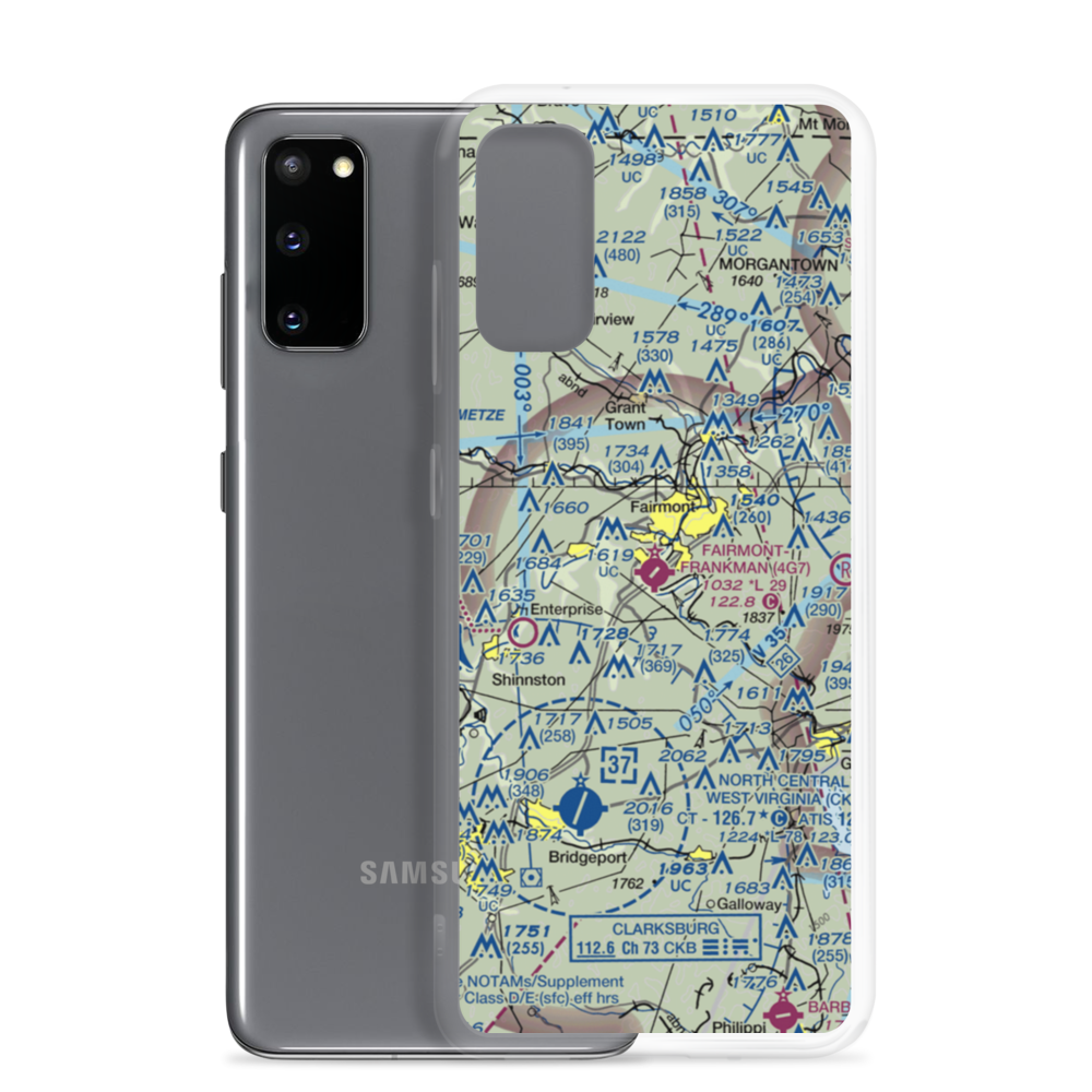 Fairmont Municipal-Frankman Field (4G7) VFR Sectional Samsung Case Samsung Galaxy S20 model shown