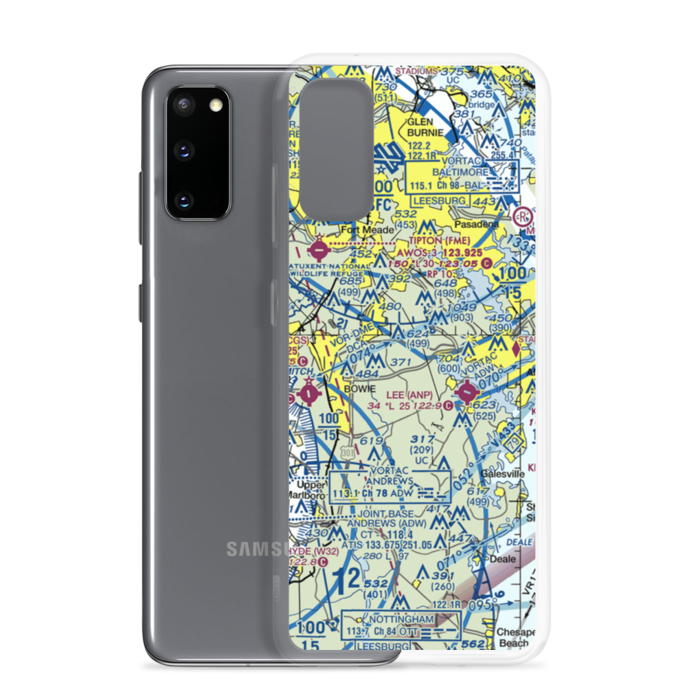 Fairview Airport (3MD4) VFR Sectional Samsung Case Samsung Galaxy S20 model shown