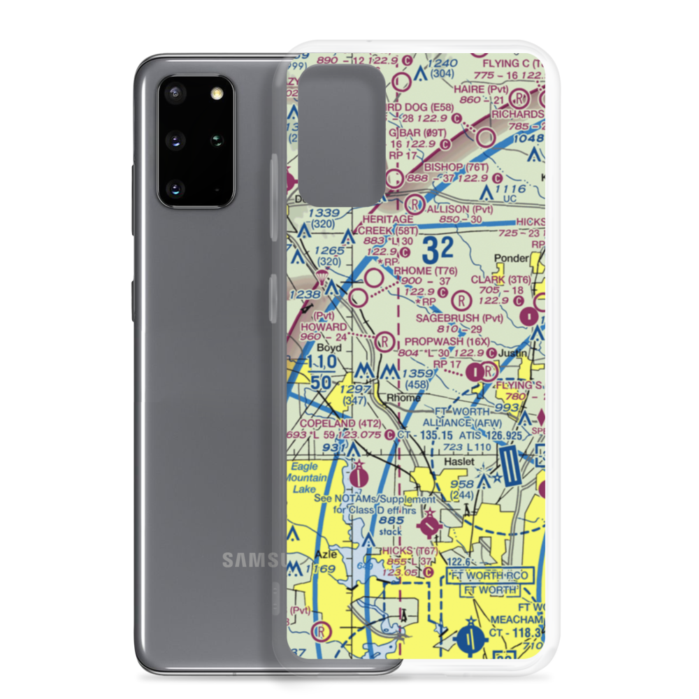 Fairview Airport (7TS0) VFR Sectional Samsung Case Samsung Galaxy S20 Plus model shown