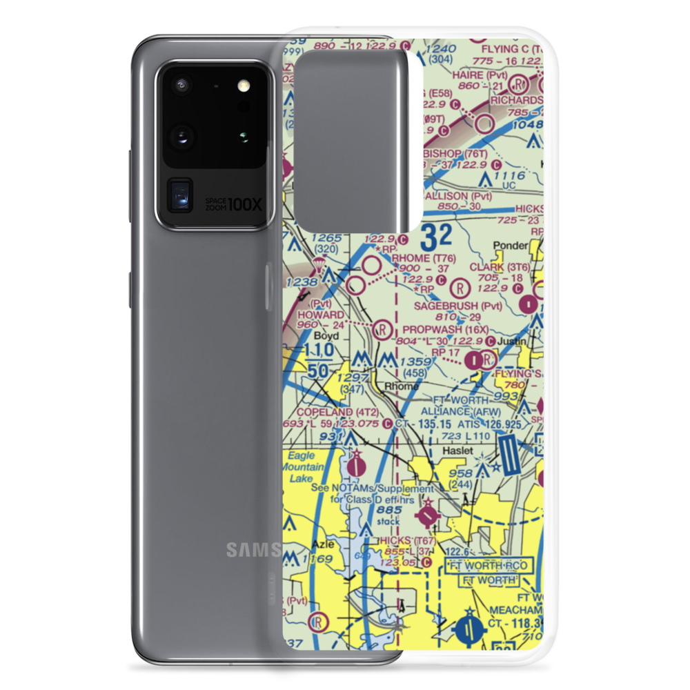 Fairview Airport (7TS0) VFR Sectional Samsung Case Samsung Galaxy S20 Ultra model shown