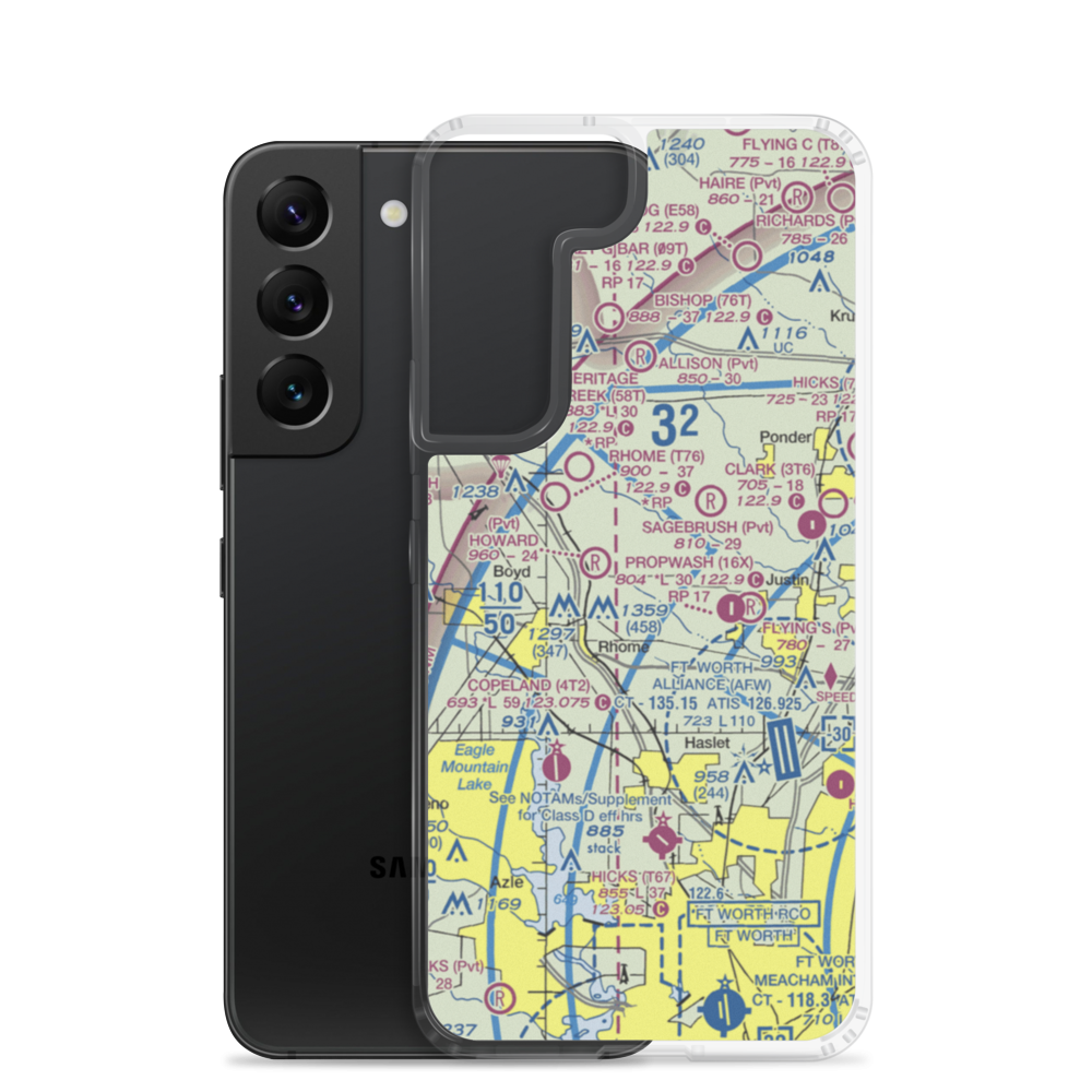 Fairview Airport (7TS0) VFR Sectional Samsung Case Samsung Galaxy S22 model shown