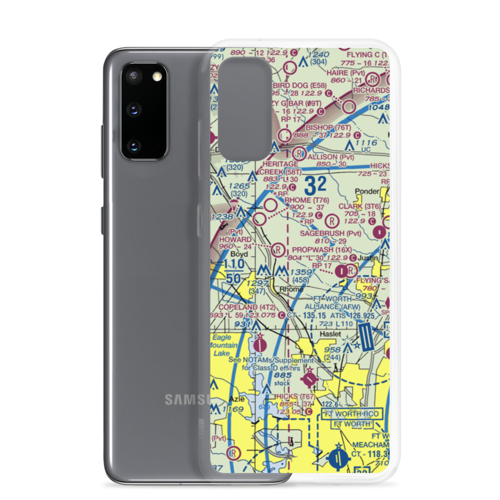 Fairview Airport (7TS0) VFR Sectional Samsung Case Samsung Galaxy S20 model shown