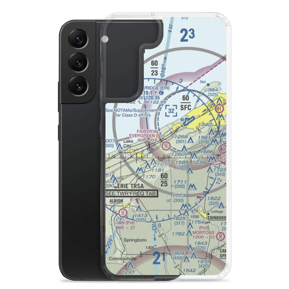 Fairview Evergreen Airport (PN18) VFR Sectional Samsung Case Samsung Galaxy S22 Plus model shown