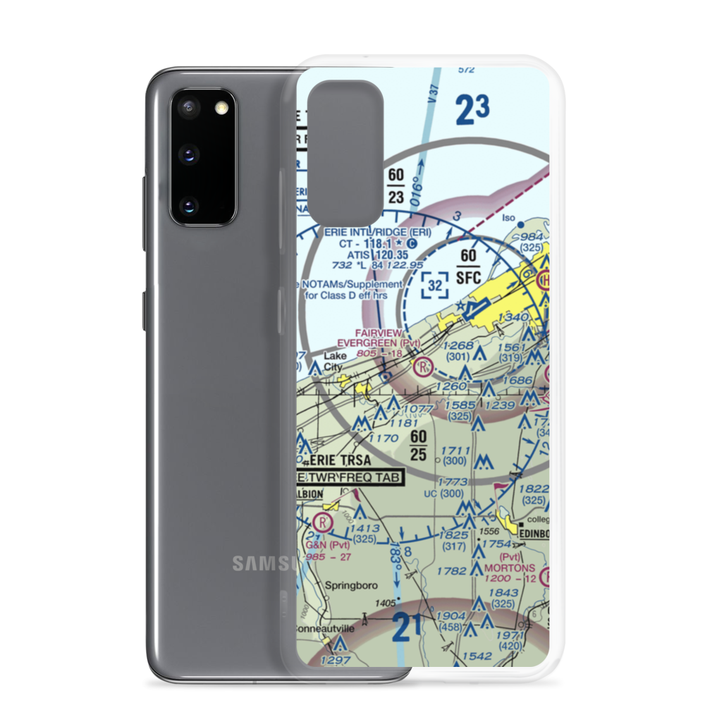 Fairview Evergreen Airport (PN18) VFR Sectional Samsung Case Samsung Galaxy S20 model shown