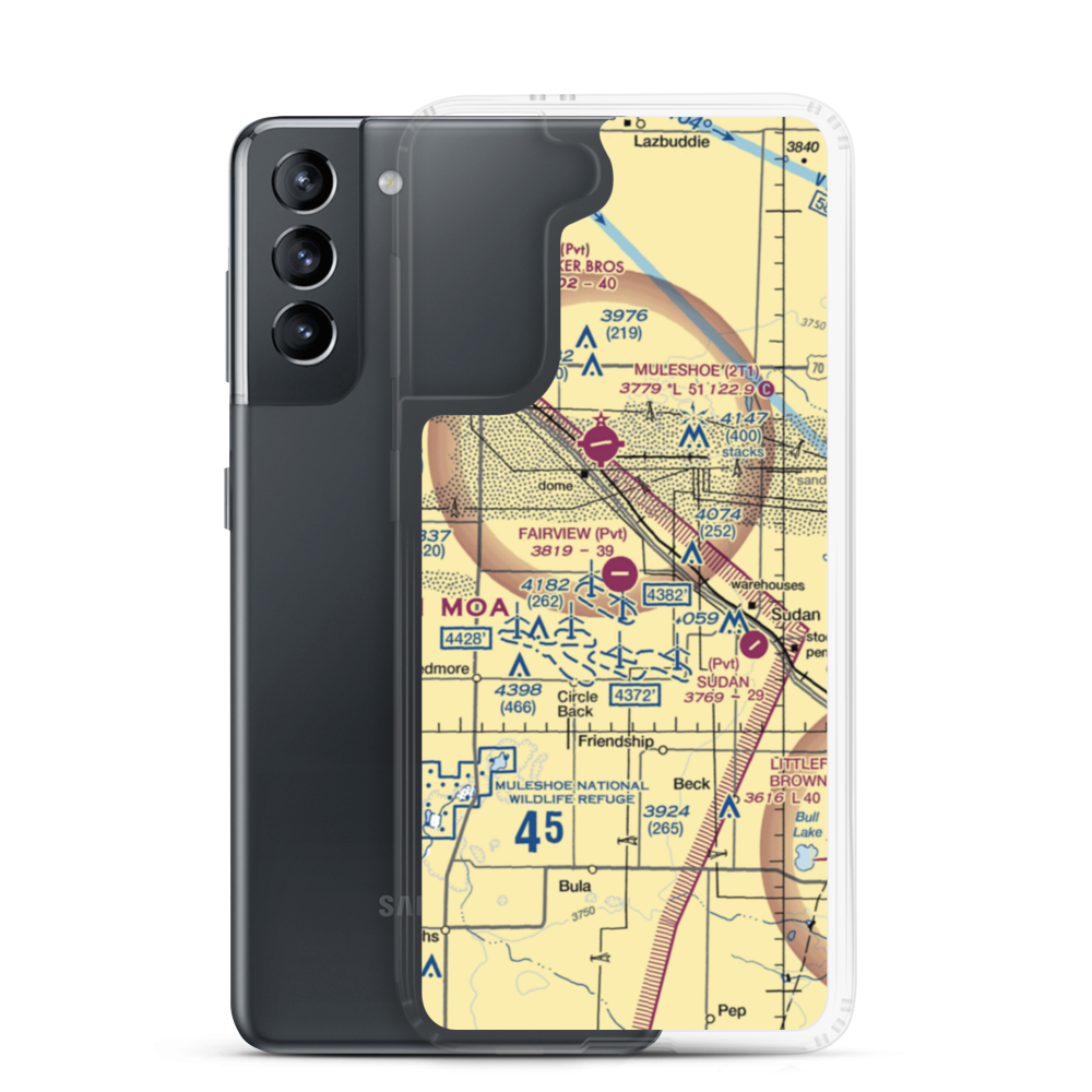 Fairview Field (XA05) VFR Sectional Samsung Case Samsung Galaxy S21 model shown