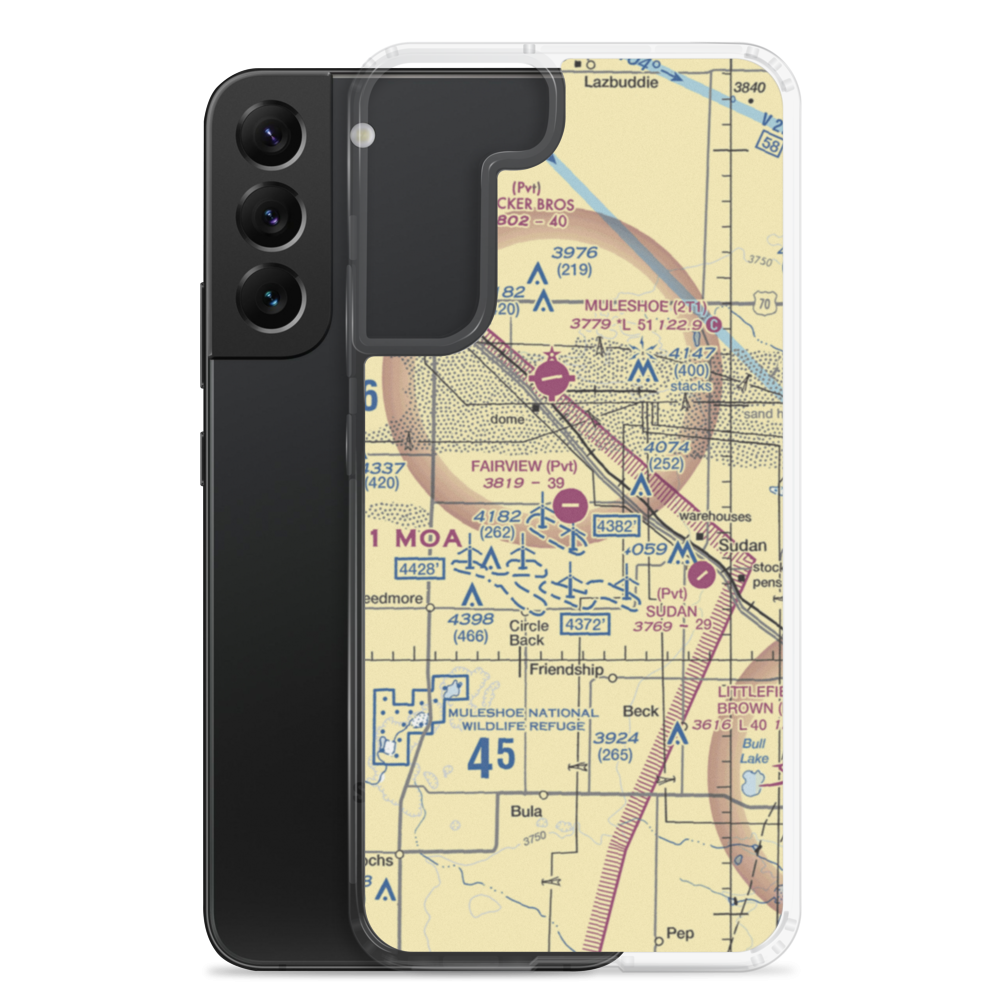 Fairview Field (XA05) VFR Sectional Samsung Case Samsung Galaxy S22 Plus model shown