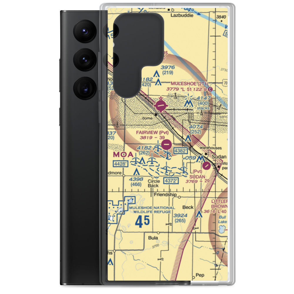 Fairview Field (XA05) VFR Sectional Samsung Case Samsung Galaxy S22 Ultra model shown