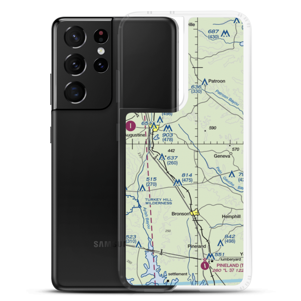Fairway Farm Airport (86TS) VFR Sectional Samsung Case Samsung Galaxy S21 Ultra model shown
