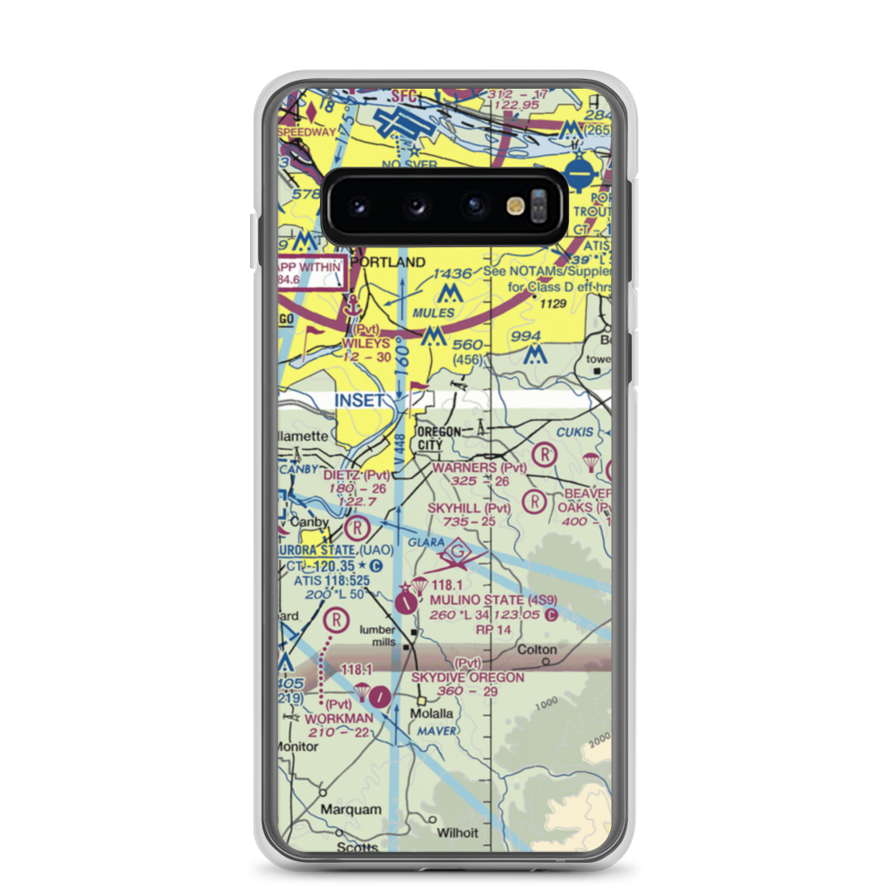 Fairways Airport (OG20) VFR Sectional Samsung Case Samsung Galaxy S10 model shown