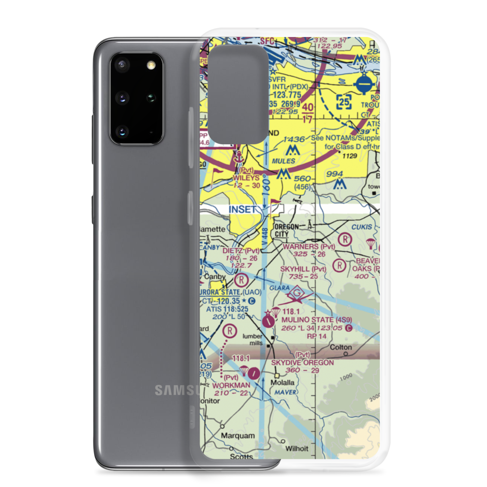 Fairways Airport (OG20) VFR Sectional Samsung Case Samsung Galaxy S20 Plus model shown