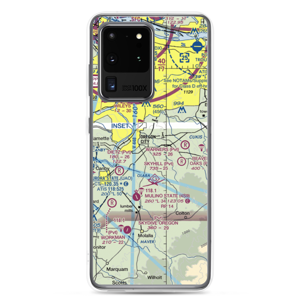 Fairways Airport (OG20) VFR Sectional Samsung Case Samsung Galaxy S20 Ultra model shown