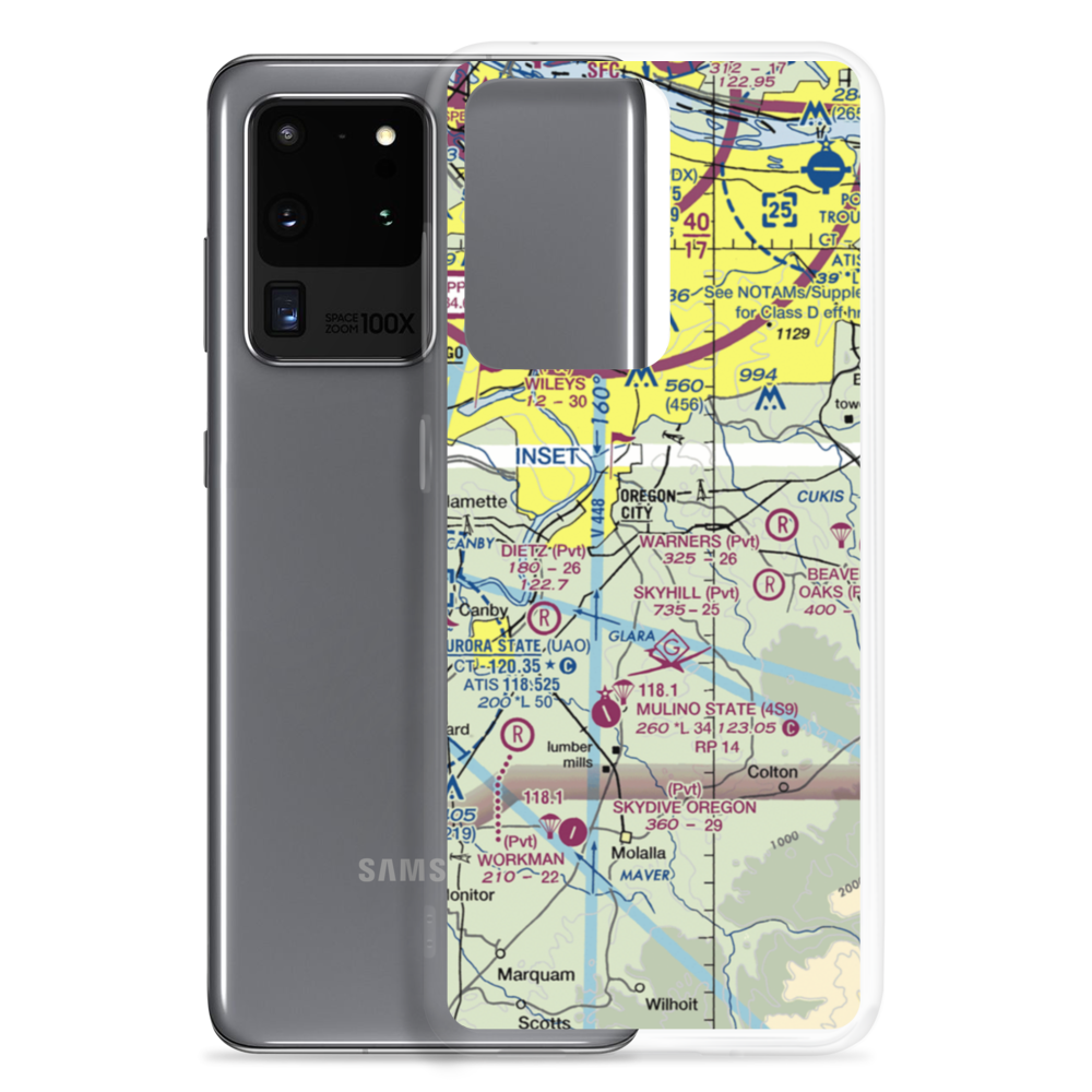 Fairways Airport (OG20) VFR Sectional Samsung Case Samsung Galaxy S20 Ultra model shown